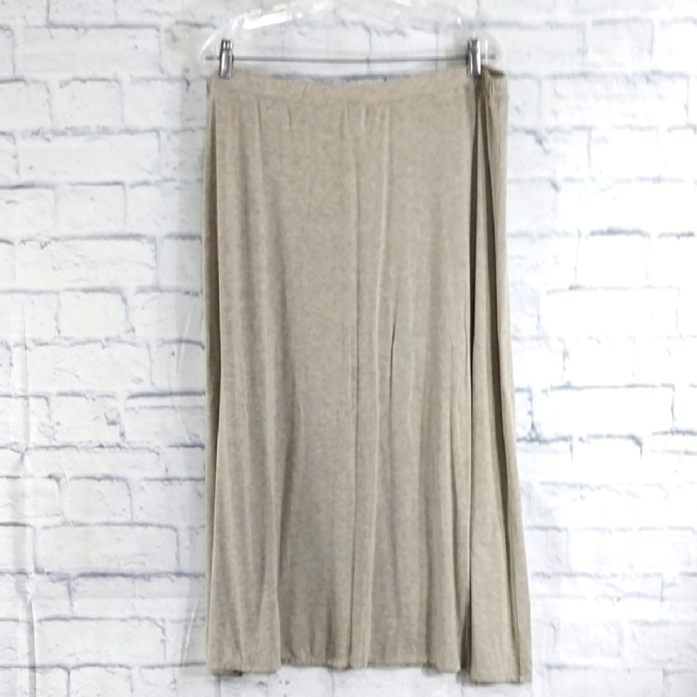 🔵BOGO FREE🔵 Atelier Max Gray Maxi Skirt Soft Strechy Comfy Sz XL